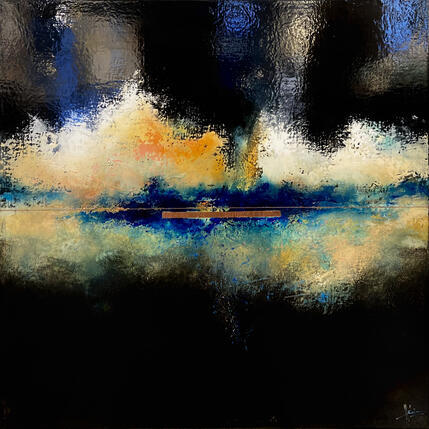 Painting Abstraction #1950 by Hévin Christian | Painting Abstract Acrylic, Oil, Pastel Minimalist
