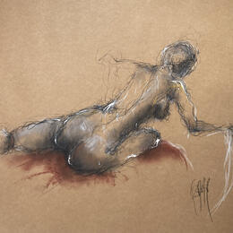 Gemälde Marie von Sahuc François | Gemälde Figurativ Acryl, Tinte Akt, Minimalistisch