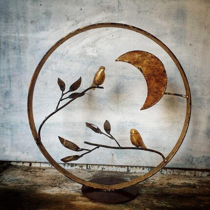 Sculpture Oiseau au clair de lune by Eres Nicolas | Sculpture