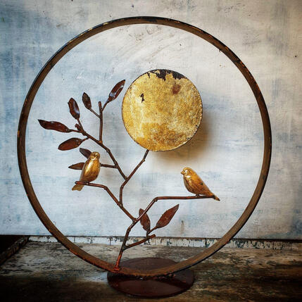 Sculpture Conversation sous la lune by Eres Nicolas | Sculpture
