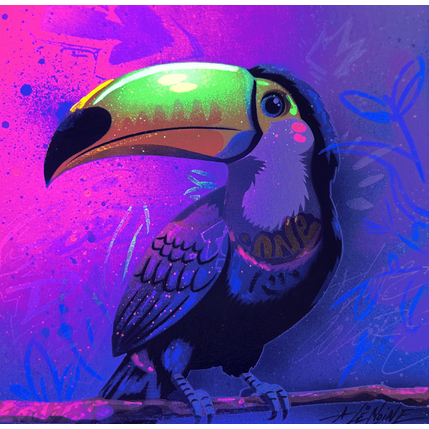 Painting Toukan by Lemoine Mael | Painting