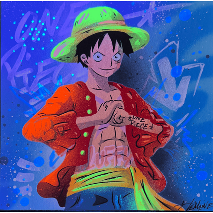 Painting Luffy by Lemoine Mael | Painting