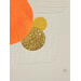 Gemälde Bubble dreams von Caitrin Alexandre | Gemälde Abstrakt Minimalistisch Acryl Blattgold