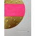 Peinture Bubble geometry par Caitrin Alexandre | Tableau Abstrait Minimaliste Acrylique Feuille d'or