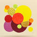 Peinture Bubble of the unseen par Caitrin Alexandre | Tableau Abstrait Minimaliste Acrylique Feuille d'or