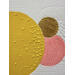 Peinture Bubble reverie  par Caitrin Alexandre | Tableau Abstrait Minimaliste Acrylique Feuille d'or