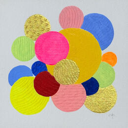 Peinture Bubbling poetry par Caitrin Alexandre | Tableau