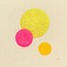Peinture Suspended bubbles par Caitrin Alexandre | Tableau Abstrait Minimaliste Acrylique Feuille d'or