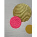 Peinture Suspended bubbles par Caitrin Alexandre | Tableau Abstrait Minimaliste Acrylique Feuille d'or