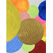 Peinture Blowing bubbles par Caitrin Alexandre | Tableau Abstrait Minimaliste Acrylique Feuille d'or