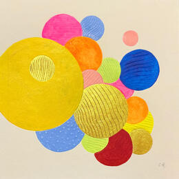 Peinture Blowing bubbles par Caitrin Alexandre | Tableau