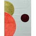 Peinture Bulle de lumière ll par Caitrin Alexandre | Tableau Abstrait Minimaliste Acrylique Feuille d'or
