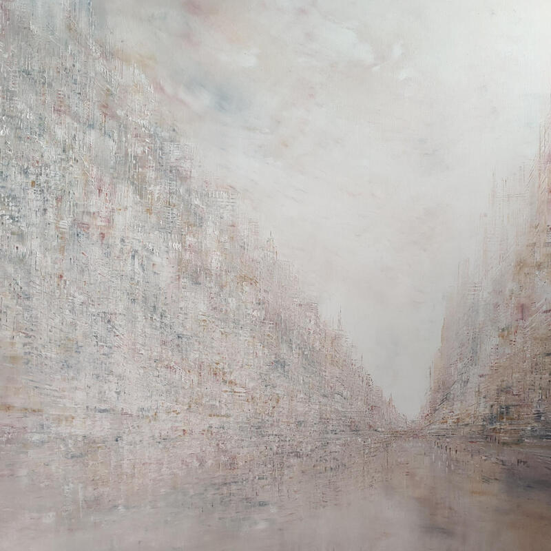 Painting Le mouvement des nuages by Levesque Emmanuelle | Painting Oil