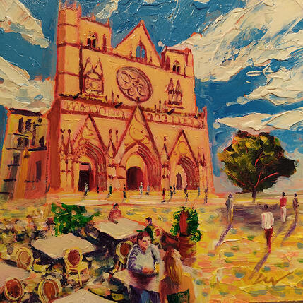 Painting Place Saint Jean by Sheremet Ion | Painting