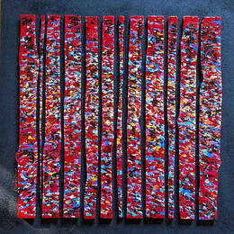Painting Bc12 prairie rouge by Langeron Luc | Painting