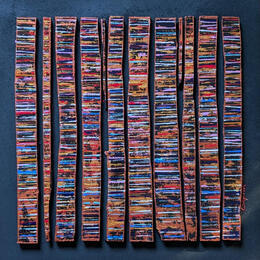 Painting Bc12 touche fine rouge cuivre by Langeron Luc | Painting