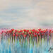 Peinture Floraison suspendue par Geiry | Tableau Matiérisme Nature Bois Pigments Poudre de marbre