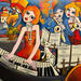 Gemälde Douceur musicale  von Fauve | Gemälde Figurativ Musik Alltagsszenen Acryl