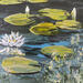 Peinture Clin d' oeil à Claude Monet. par Rey Ewa | Tableau Figuratif Paysages Acrylique