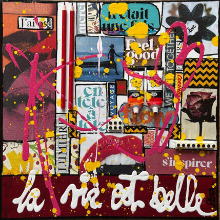 Peinture La vie est belle ! par Costa Sophie | Tableau
