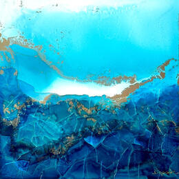 Peinture 3565 Poésie Marine par Depaire Silvia | Tableau Abstrait Acrylique Marine, Minimaliste, Paysages