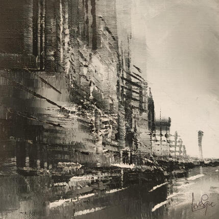 Painting Ambiance du port by Levesque Emmanuelle | Painting