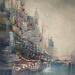 Painting Rivière mauve by Levesque Emmanuelle | Painting Oil