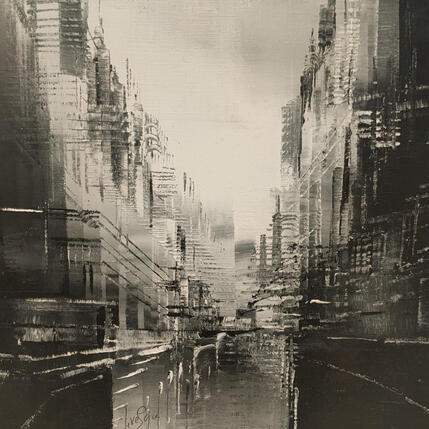 Painting Skyscrapers by Levesque Emmanuelle | Painting