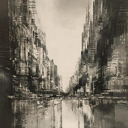 Painting Smart city by Levesque Emmanuelle | Painting