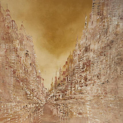 Painting Golden hour by Levesque Emmanuelle | Painting