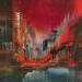 Painting Pourpre by Levesque Emmanuelle | Painting Oil