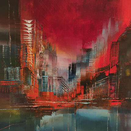 Painting Pourpre by Levesque Emmanuelle | Painting