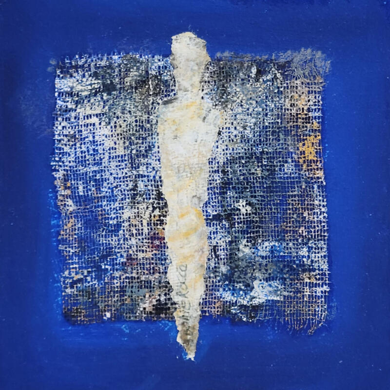 Painting Le guide by Rocco Sophie | Painting Raw art Acrylic Gluing Sand