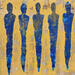 Painting Les écrivains by Rocco Sophie | Painting Raw art Acrylic Gluing Sand