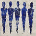 Painting Les complices by Rocco Sophie | Painting Raw art Acrylic Gluing Sand