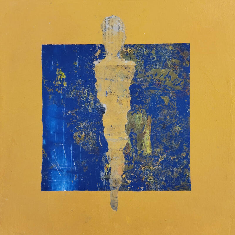 Painting L'élégance imprériale by Rocco Sophie | Painting Raw art Acrylic Gluing Sand