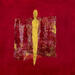 Painting L'or sur fond de passion by Rocco Sophie | Painting Raw art Acrylic Gluing Sand