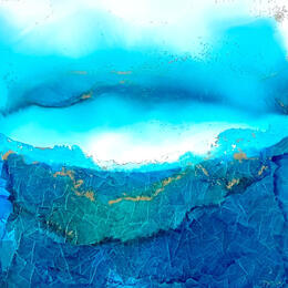 Peinture 3560 Poesie Marine par Depaire Silvia | Tableau Abstrait Acrylique Marine, Minimaliste, Paysages