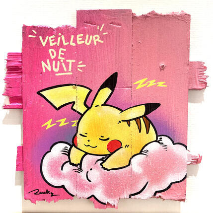 Painting Veilleur de nuit by Rocky Chaplin | Painting