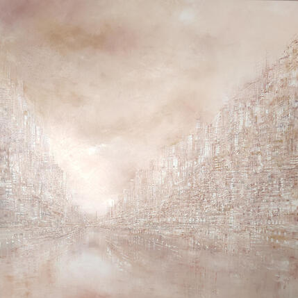 Peinture Sand city par Levesque Emmanuelle | Tableau  Huile