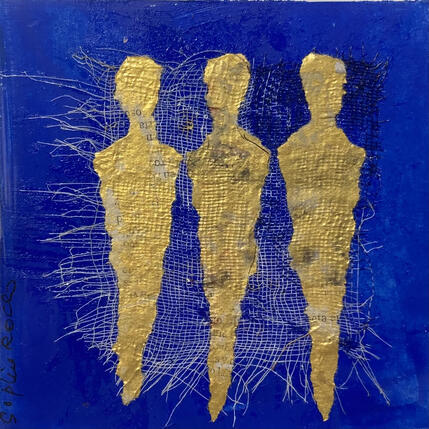 Gemälde Trio Bleu von Rocco Sophie | Gemälde