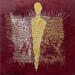 Gemälde Le guide en rouge  von Rocco Sophie | Gemälde Art brut Acryl Collage Sand