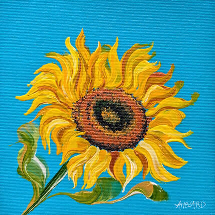Painting Tournesol by Amblard Florence | Painting