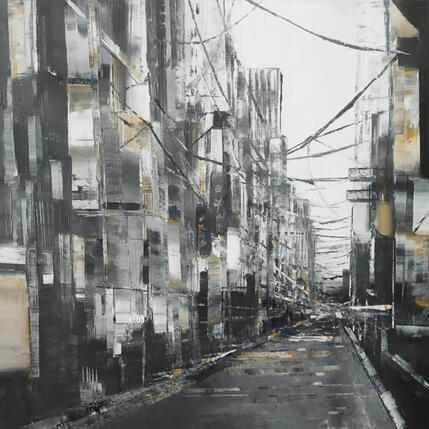 Peinture Tokyo par Levesque Emmanuelle | Tableau  Huile