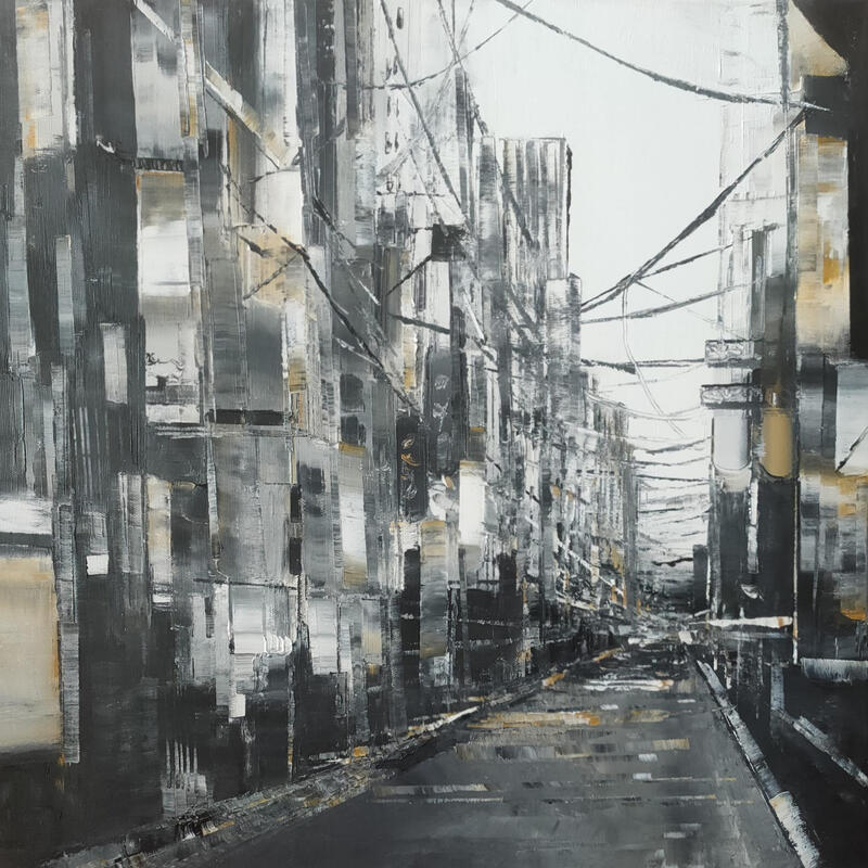 Peinture Tokyo par Levesque Emmanuelle | Tableau Huile