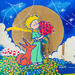 Painting le bonheur tient dans une rose by Revel | Painting Pop-art Pop icons