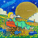 Painting le jardin des rêves  by Revel | Painting Pop-art Pop icons