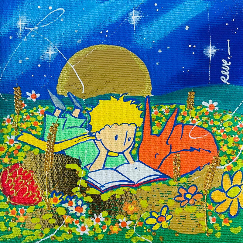 Painting histoire merveilleuse by Revel | Painting Pop-art Pop icons