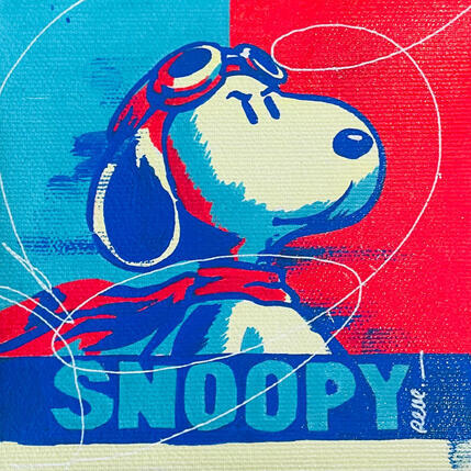Painting Votez Snoopy ! by Revel | Painting Pop-art Pop icons