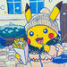 Painting le bonheur est dans les frites by Revel | Painting Pop-art Pop icons